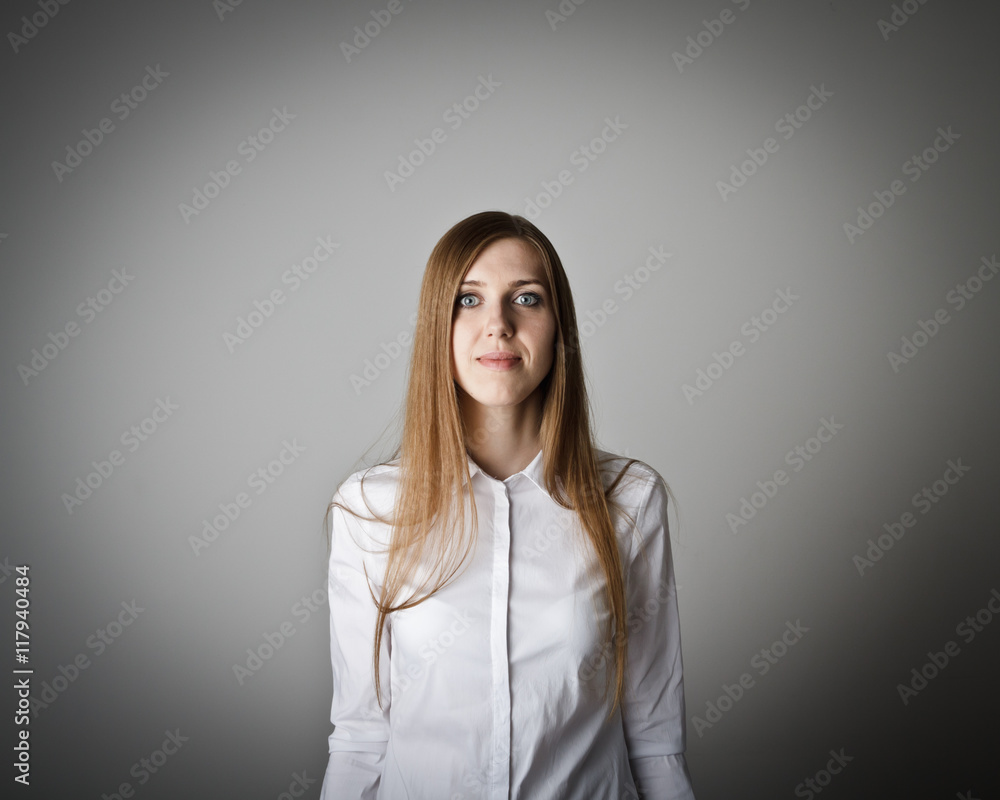 Woman in white. Woman in white.