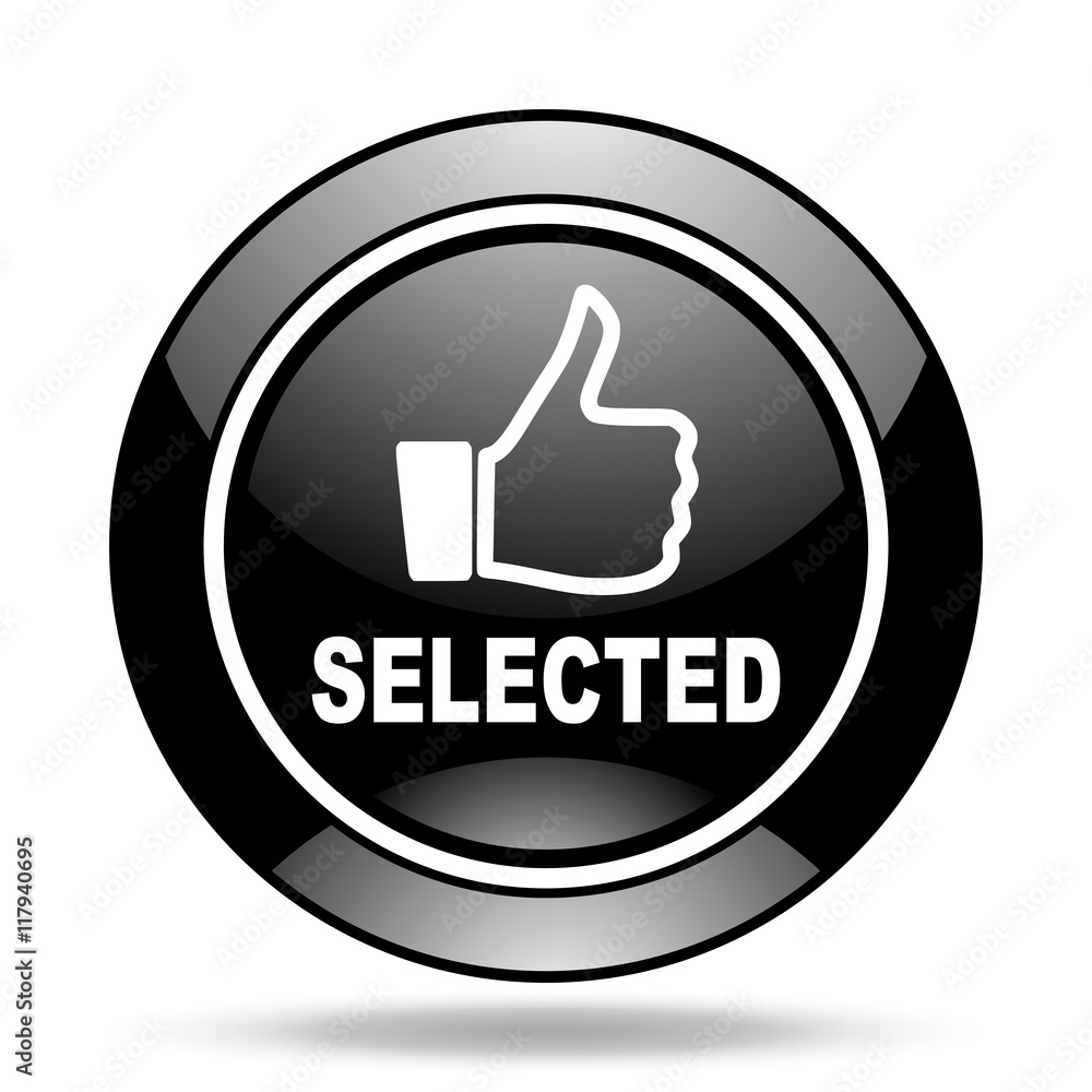selected black glossy icon selected black glossy icon