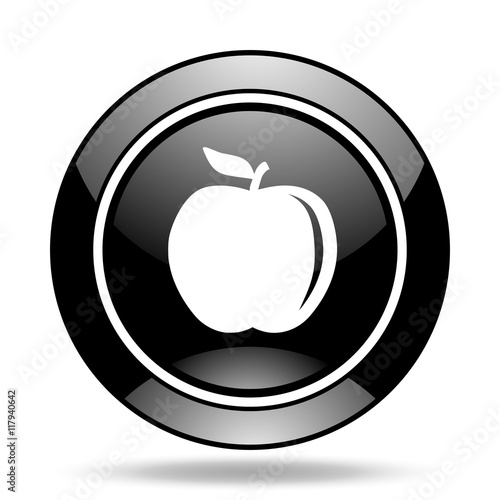 apple black glossy icon