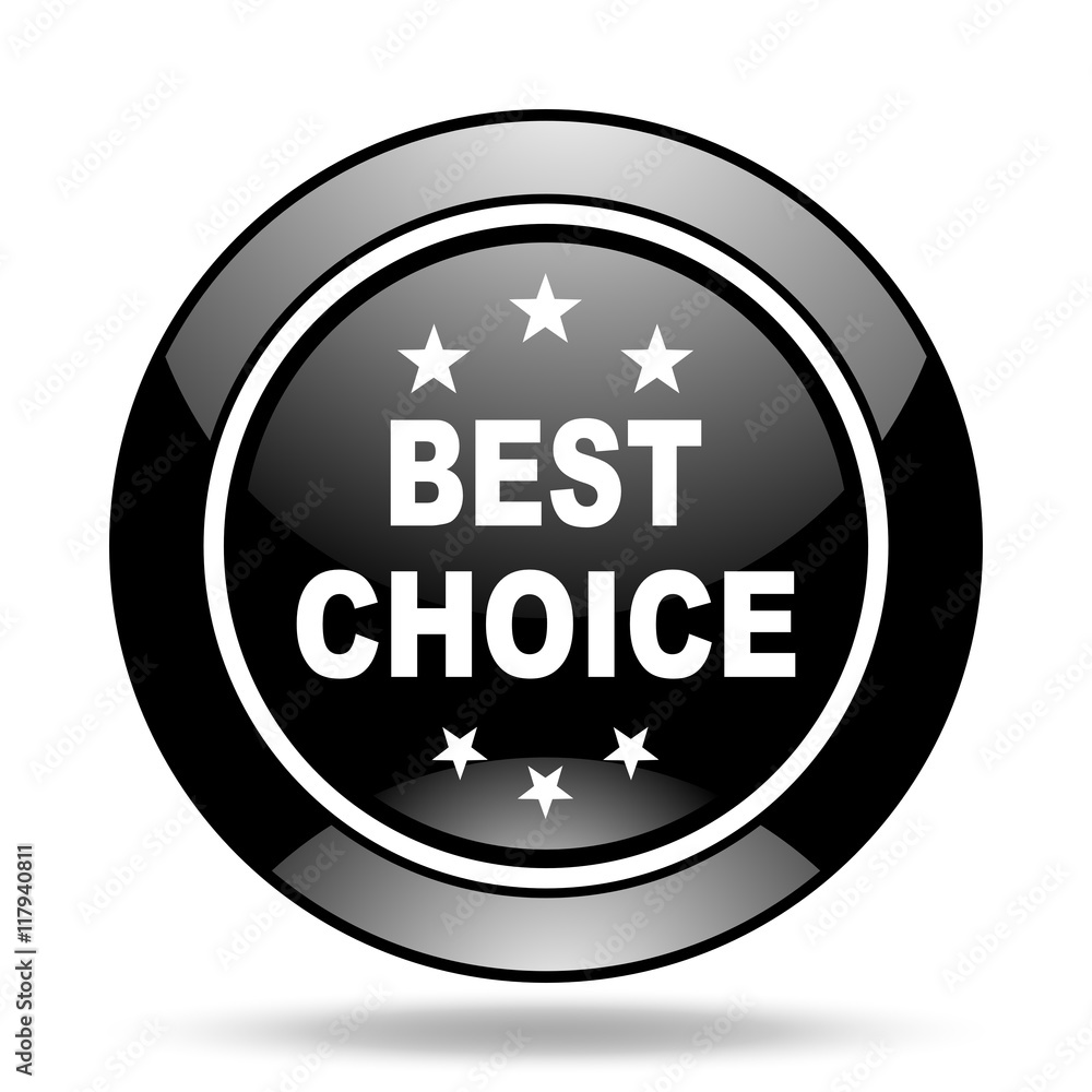 best choice black glossy icon best choice black glossy icon