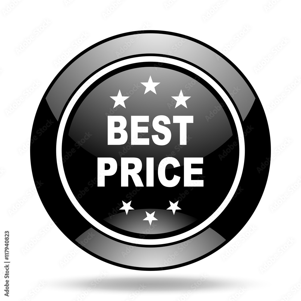 best price black glossy icon best price black glossy icon