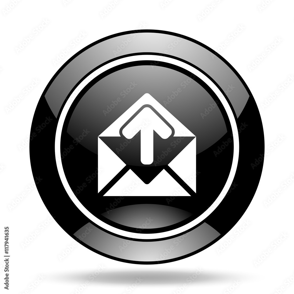 email black glossy icon email black glossy icon