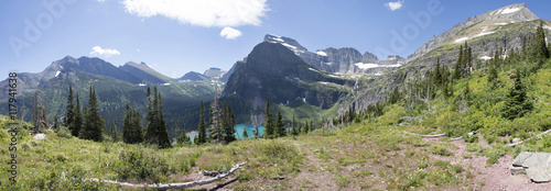 Grinnell Lake Panoramic - Glacier National Park