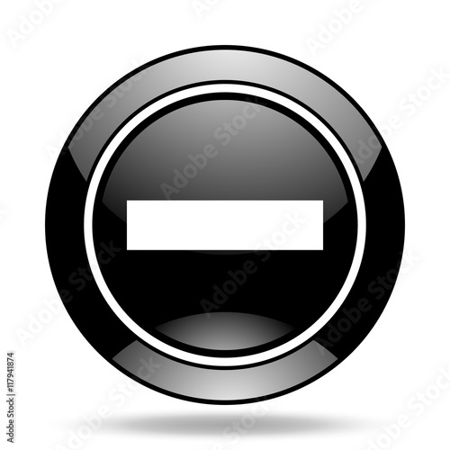Free Download minus black glossy icon - GFXLoad