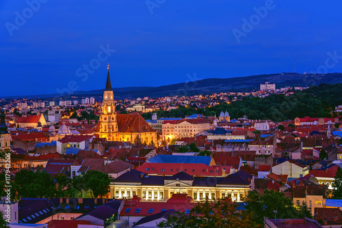 Cluj Napoca at Sunset