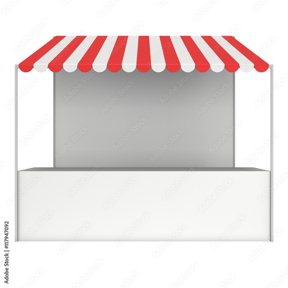 Market stand kiosk stall with striped awning for promotion sale Market stand kiosk stall with striped awning for promotion sale