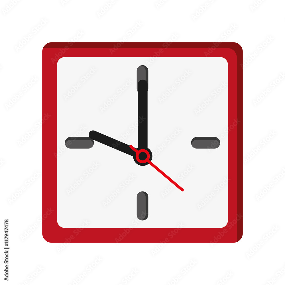 flat design wall clock icon vector illustration flat design wall clock icon vector illustration