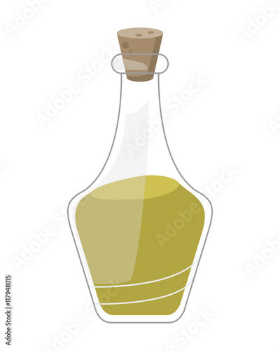 flat design essential oil spa icon vector illustration