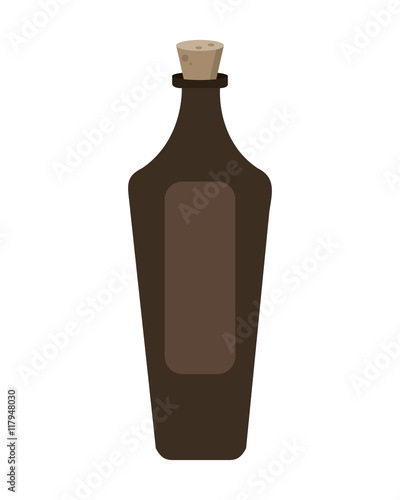 flat design essential oil spa icon vector illustration