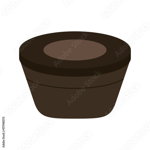 flat design spa hot tub icon vector illustration
