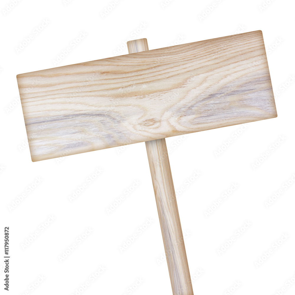 Wooden sign isolated on white. Wooden sign isolated on white.