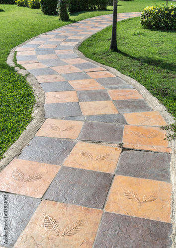 Concrete Pathway in the park