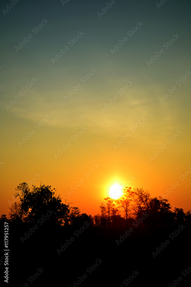 Fototapeta premium sun rise