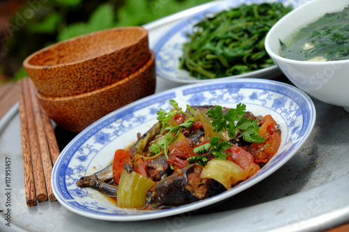 Vietnamese food, family meal, Dinner time
