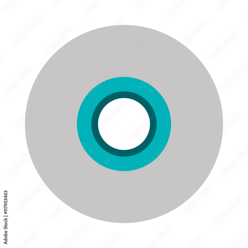 flat design single cd icon vector illustration flat design single cd icon vector illustration