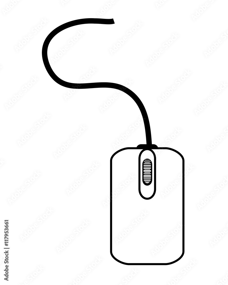 flat design computer mouse icon vector illustration flat design computer mouse icon vector illustration