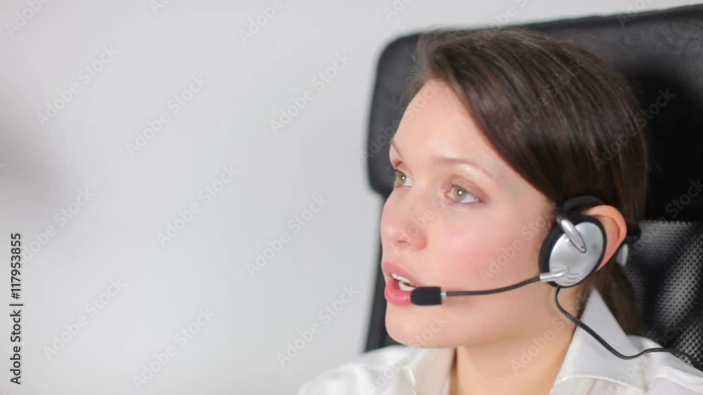 a pretty customer service operator or secretary a pretty customer service operator or secretary