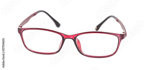 eyeglasses on isolated background