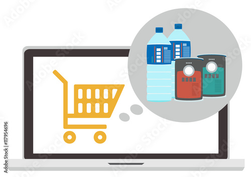 Online shopping with pc