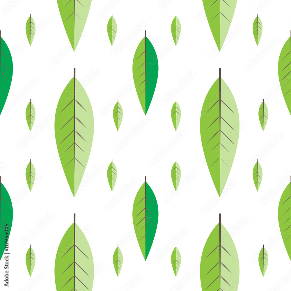 Seamless leaf pattern
