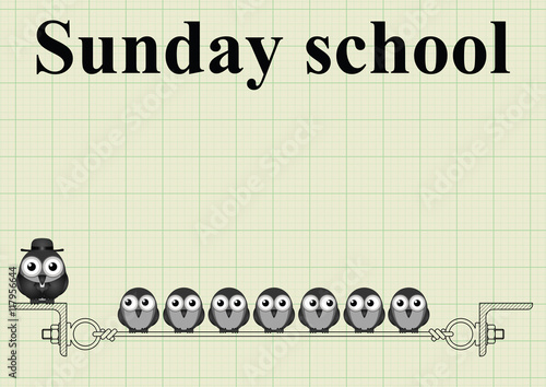 Sunday school with vicar 