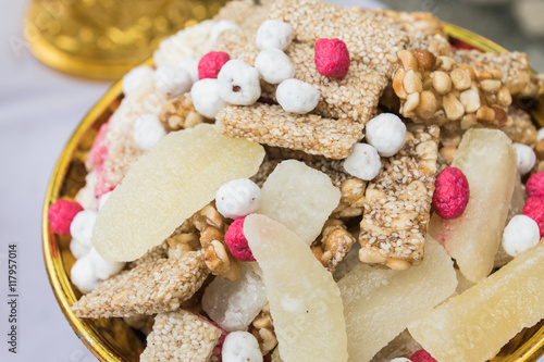 Φωτογραφία Candy comfit, Chinese sweetmeat made of many ingredients