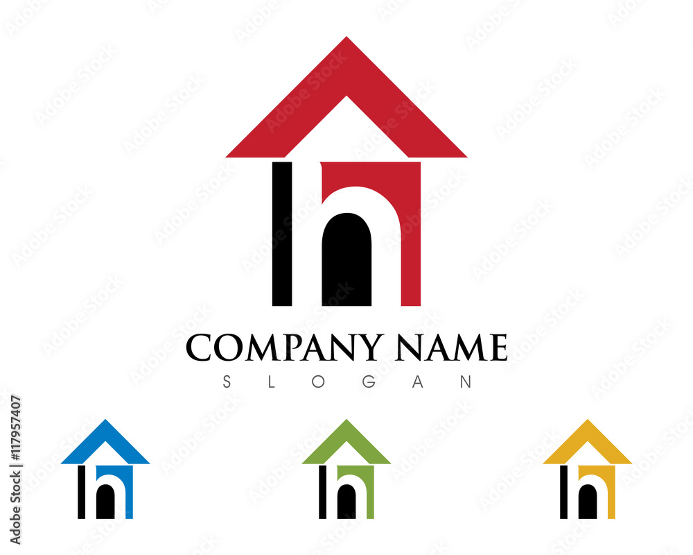 H Letter House Logo H Letter House Logo