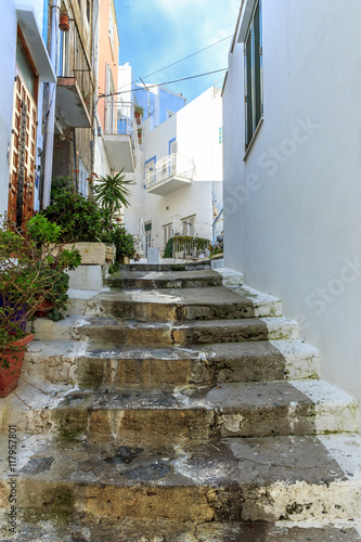 Ponza italy island street typical