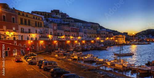 Fotografía ponza landscape view night scene