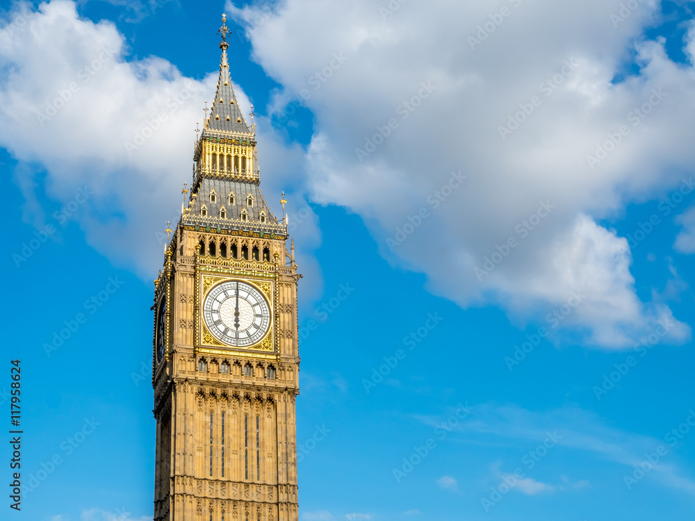 Big ben clock tower in London