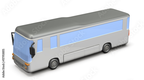 大型バスのミニチュア模型