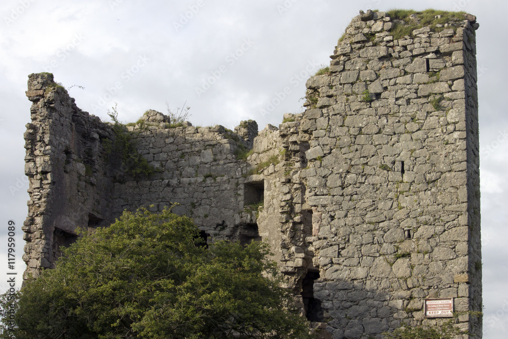Fototapeta premium Tower Wall Ruins