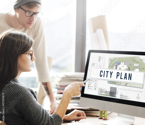 Foto City Plan Municipality Community Town Management Concept