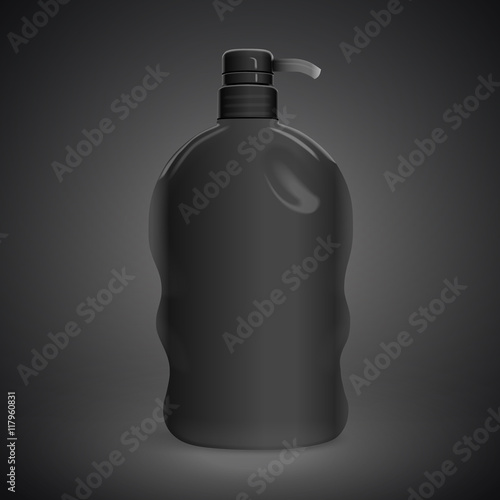 blank body care bottle
