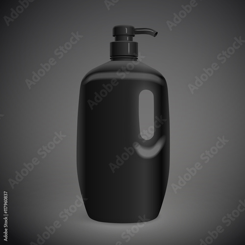 blank body care bottle