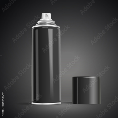 blank aerosol can