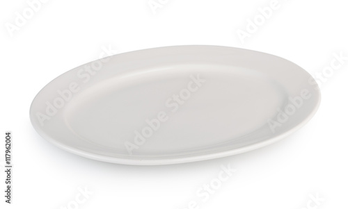 white plate isolated on white background