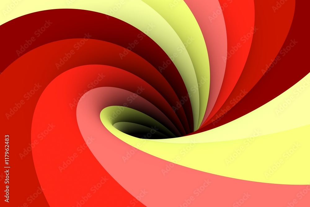 Fototapeta czarna dziura w ilustracji 3D beżowy czerwony kolor