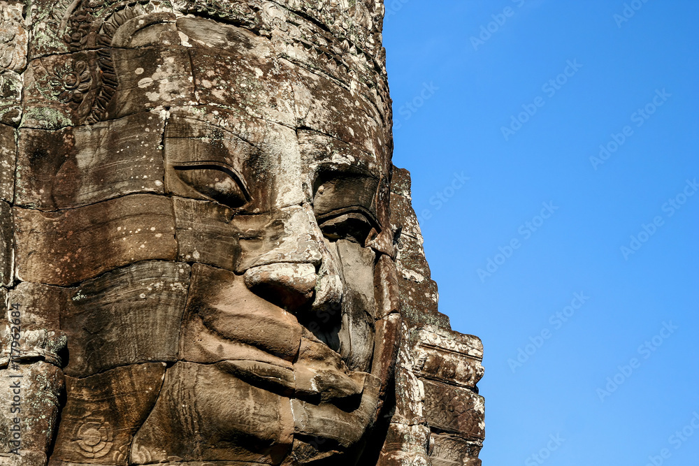 Stone Face in Angkor Wat