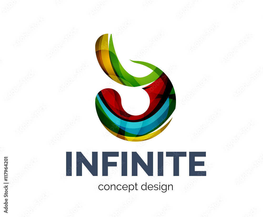 Obraz premium Infinite logo business branding icon