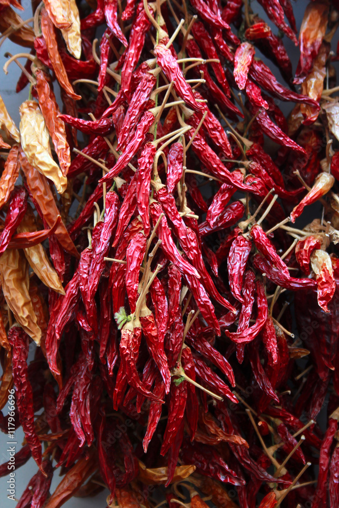 Naklejka premium Dried chilli pepper