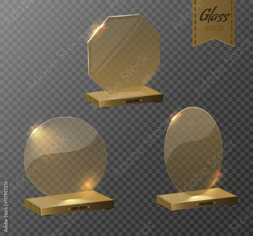 glass trophy awards
