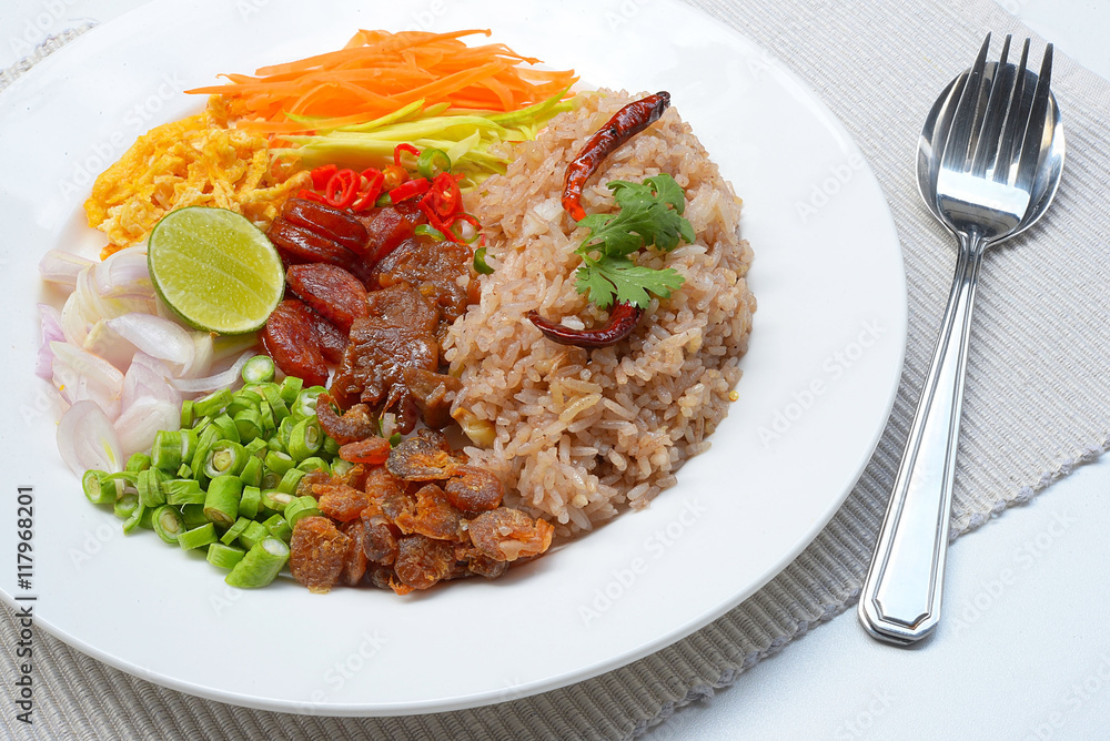 Rice Mixed with Shrimp paste Rice Mixed with Shrimp paste
