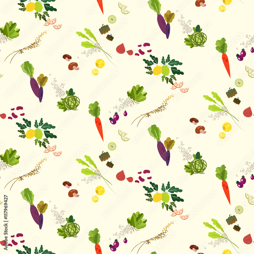Fototapeta premium Fodd seamless pattern