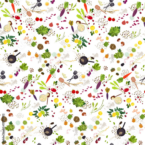 Fodd seamless pattern