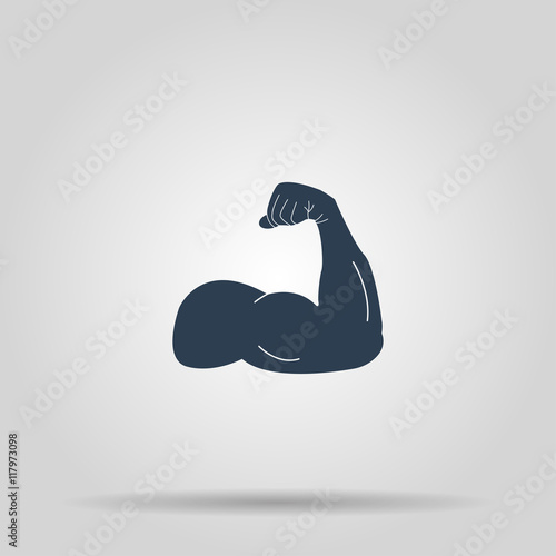 Muscle Icon. Vector concept illustration for design
