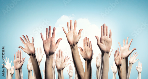 Hands showing gestures