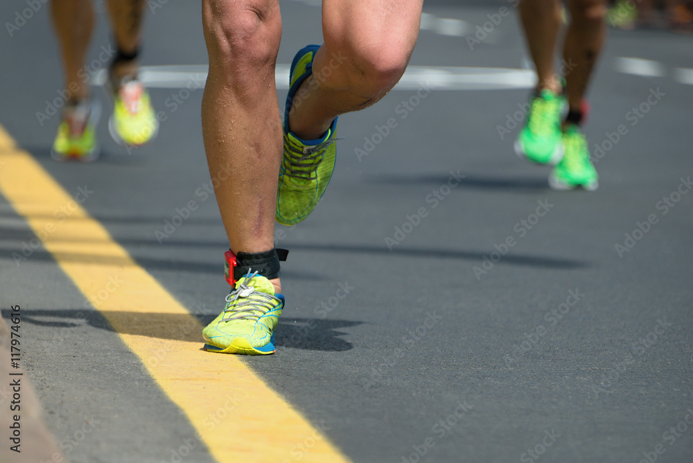 Fototapeta premium Zawody w maratonie podczas ironmana