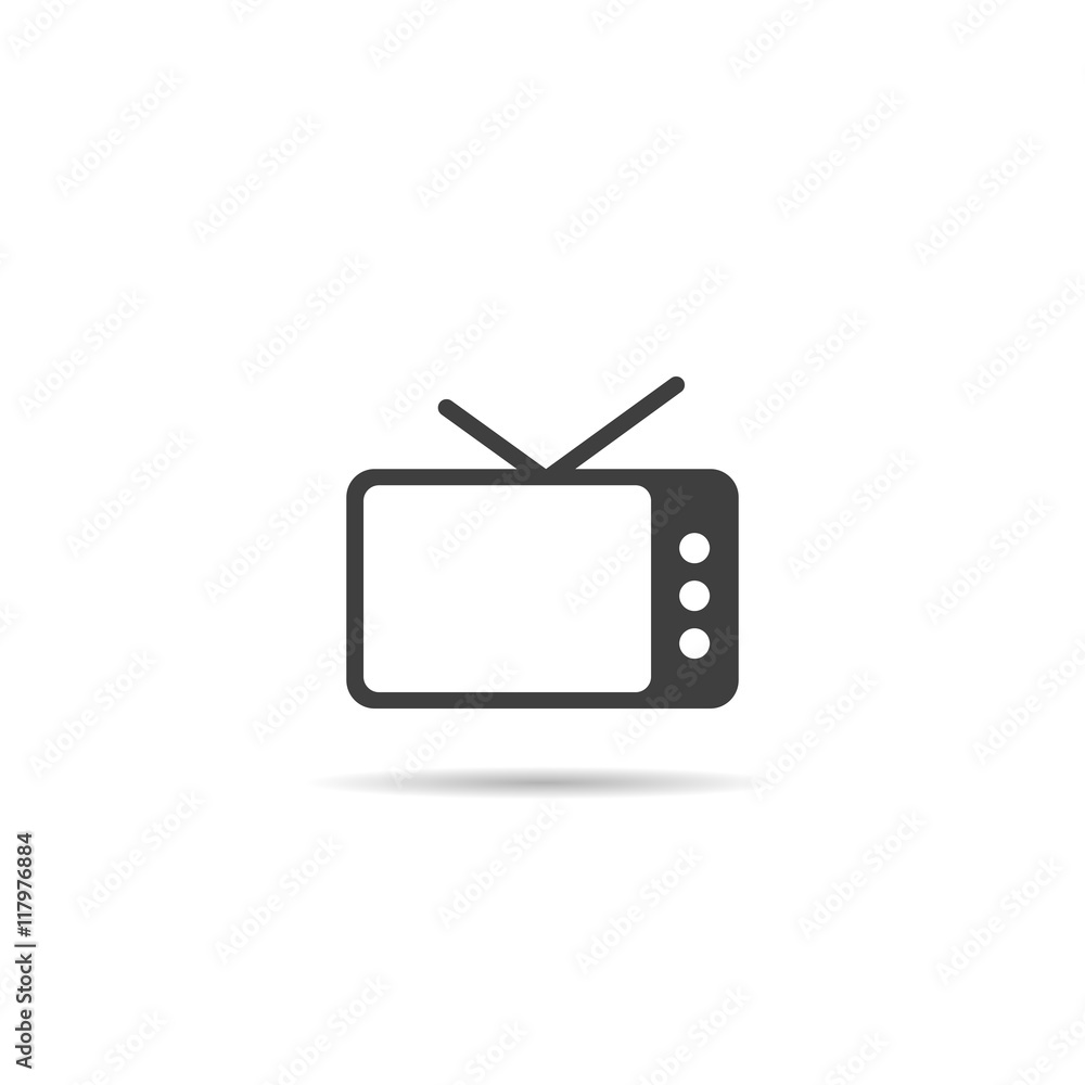 TV icon. TV icon.