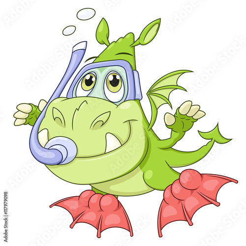 Little dragon is diving